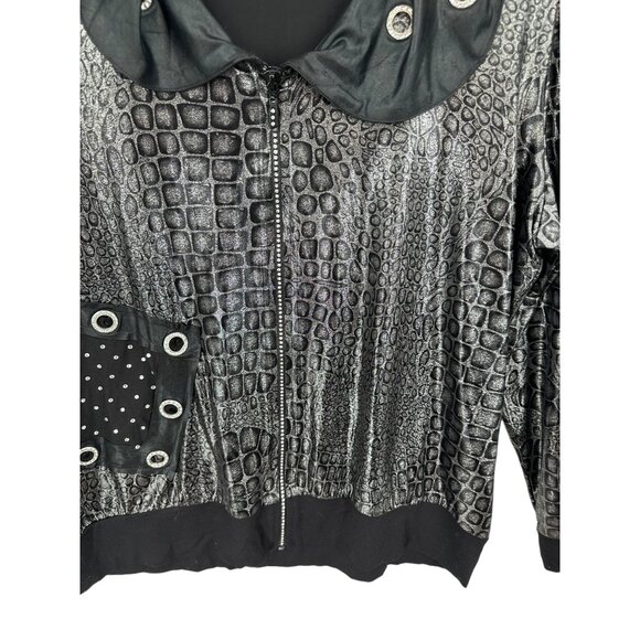 Vintage La Velina Jacket Womens No‎ size tag Grunge Goth Dark Mystical Whimsy - Picture 3 of 7